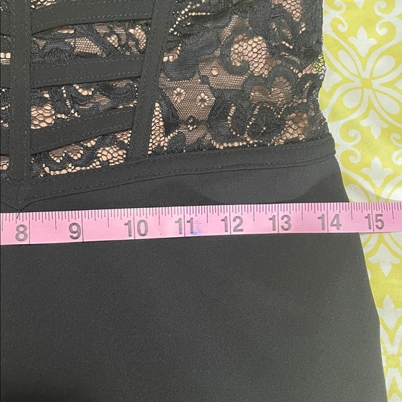 Windsor Lacey Top Mini Dress Bustier Style Medium, Measurements added to pics! - Picture 8 of 9